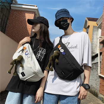 Τσάντα crossbody από νάιλον με θήκη με φερμουάρ — στυλ δρόμου