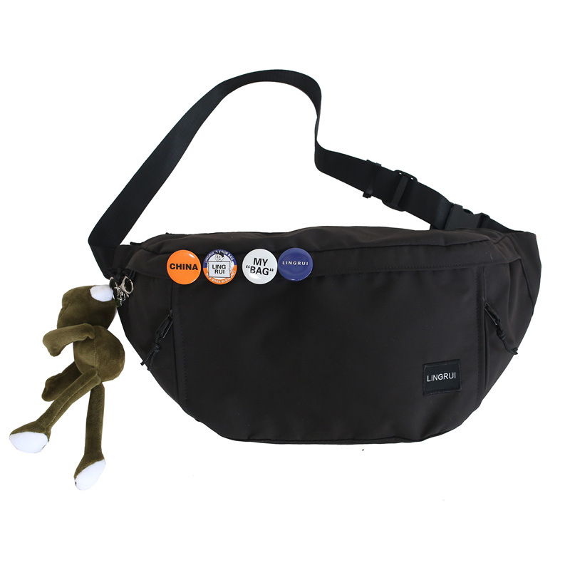 Τσάντα crossbody από νάιλον με θήκη με φερμουάρ — στυλ δρόμου