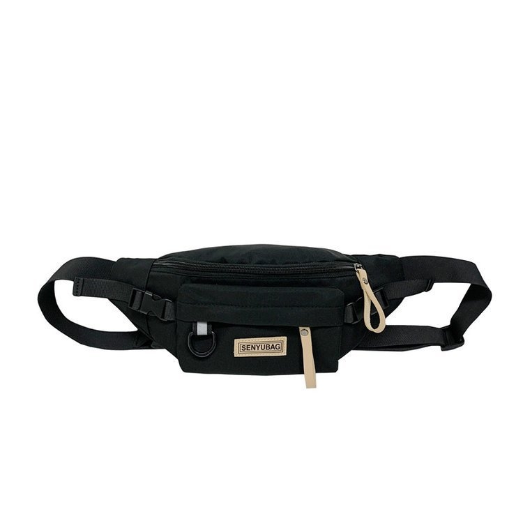 Najlon crossbody torba preko tijela sa zatvaračem, džep za telefon, podstava od poliestera, gradski stil