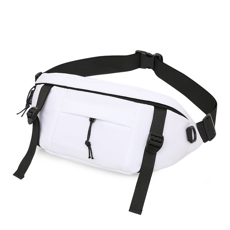 Muška torba oko struka (unisex stil, najlon, otporna na habanje, jednofarbni uzorak, svakodnevna uporaba)