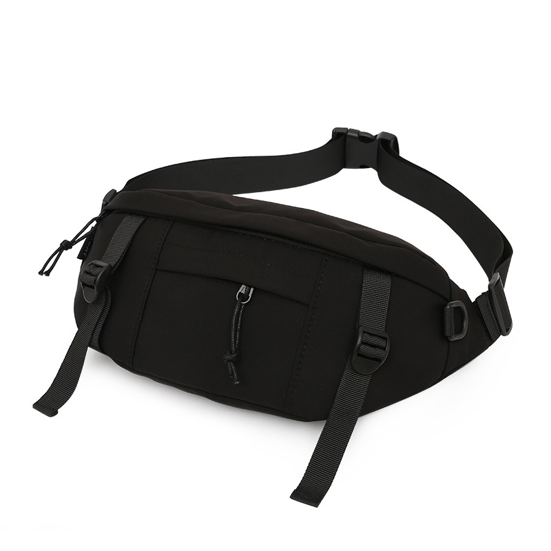 Muška torba oko struka (unisex stil, najlon, otporna na habanje, jednofarbni uzorak, svakodnevna uporaba)