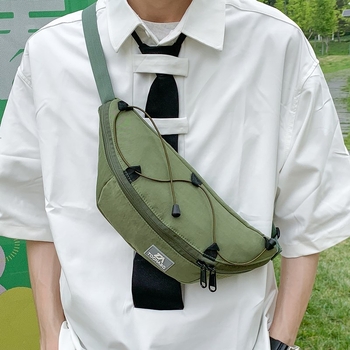 Geantă toracică pentru bărbați - nylon, simplitate urbană, depozitare, căptușeală din poliester, Toamnă 2025