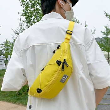 Geantă toracică pentru bărbați - nylon, simplitate urbană, depozitare, căptușeală din poliester, Toamnă 2025