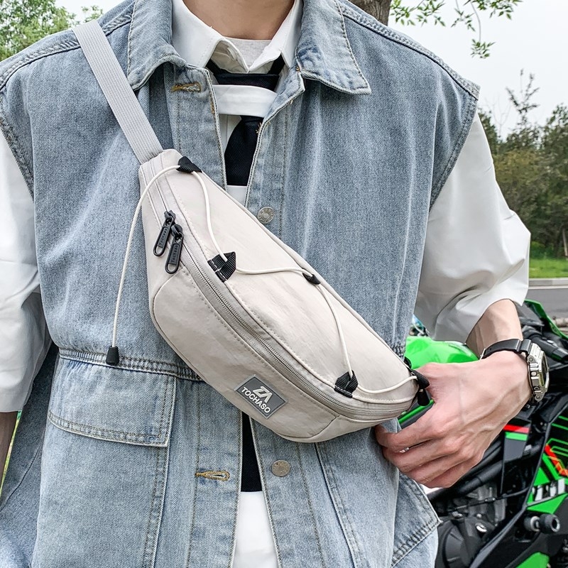 Geantă toracică pentru bărbați - nylon, simplitate urbană, depozitare, căptușeală din poliester, Toamnă 2025