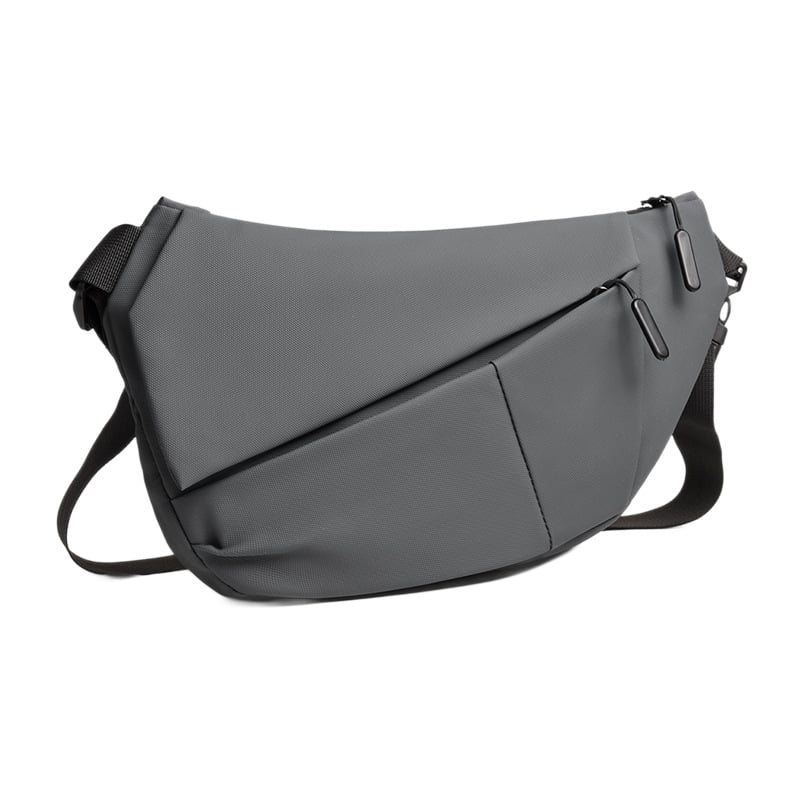 Muška crossbody torba za sport i putovanja — PU materijal, ultra lagana, otporna na habanje, podstava od poliestera, izdanje jesen 2025