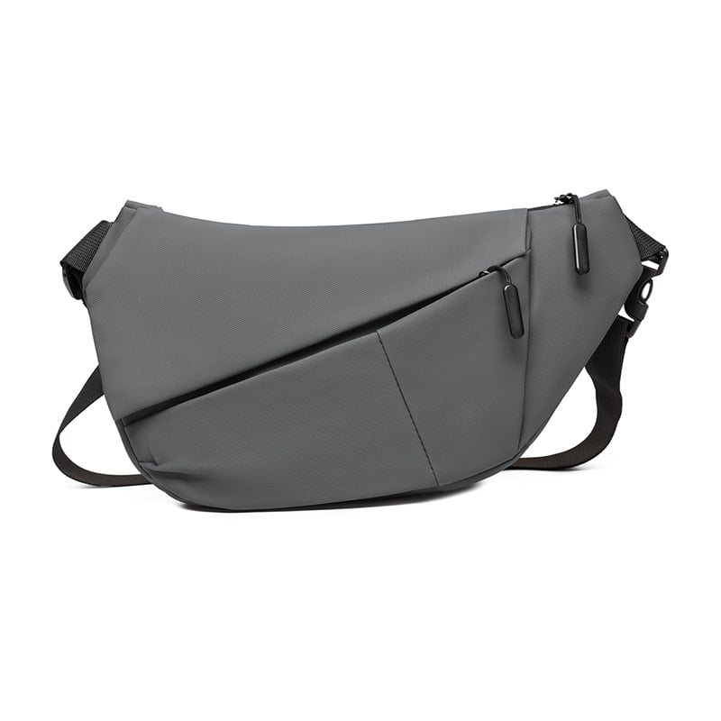 Muška crossbody torba za sport i putovanja — PU materijal, ultra lagana, otporna na habanje, podstava od poliestera, izdanje jesen 2025
