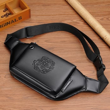 Pánska pásová taška – PU koža, odolná voči opotrebeniu, leto 2023