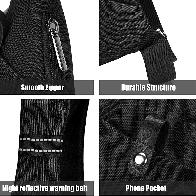 OSOCE Muška crossbody torba Generation B13, Street Trend stil, poliester, prozračna i ultra lagana, za slobodno vrijeme putovanja