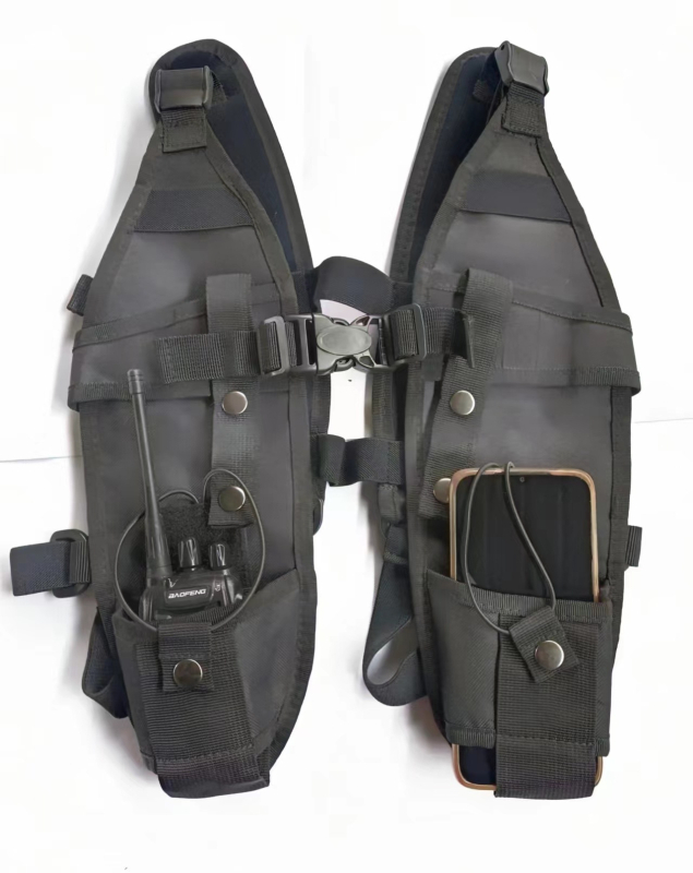 Taktijska torbica za prsa, za outdoor, kompaktna višefunkcionalna crossbody torba za vožnju biciklom, pretinac za telefon i iskaznicu, uspravnan kvadratni oblik s poklopcem