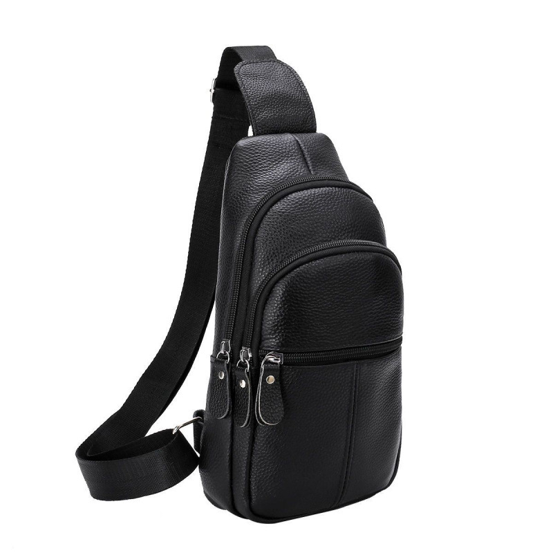 Muška crossbody torba od poliestera, kožna podstava, proljeće 2025, za rekreacijska putovanja