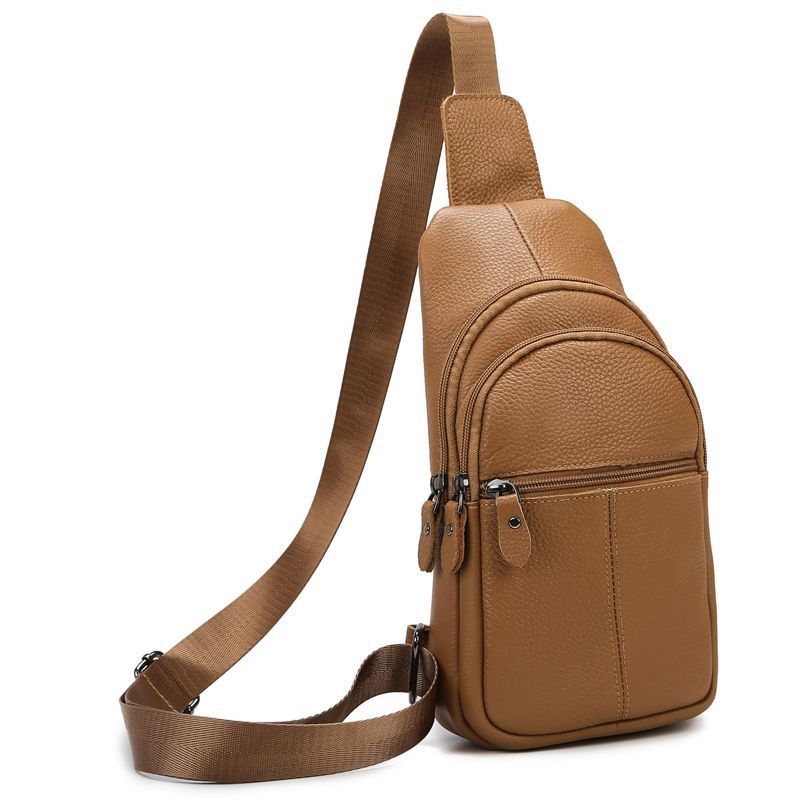 Muška crossbody torba od poliestera, kožna podstava, proljeće 2025, za rekreacijska putovanja