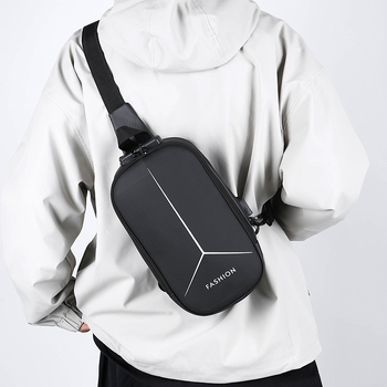 Muška crossbody torba Point Game s protivkrađom, USB punjenjem, otporno kućište, gradski jednostavan stil