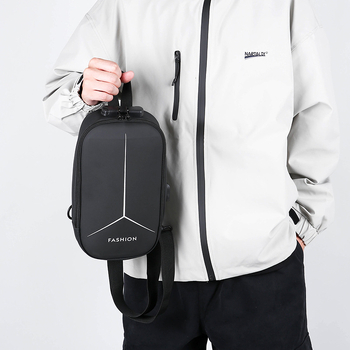 Muška crossbody torba Point Game s protivkrađom, USB punjenjem, otporno kućište, gradski jednostavan stil