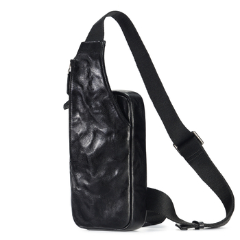 Muška kožna crossbody torbica - Veliki kapacitet, Otporna na habanje, DUJIANG, Podstava od poliester-pamučne tkanine