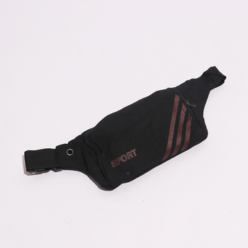Muška platnena tašna za pojas – zatvarač; stil urbani minimalizam; materijal: platno; uzorak: slova; model: 211