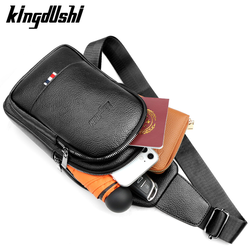 Muška torba za prsa – Gradska jednostavnost, PU materijal, Kingdushi, proljeće 2025