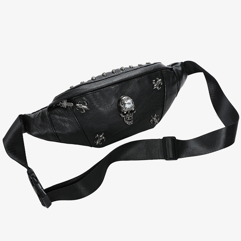 Muška PU kožna torbica za prsa, crossbody sa zatvaračem, oblik dumpling, model S3211#, jednofarbna, s jednom naramenicom, Zima 2021.