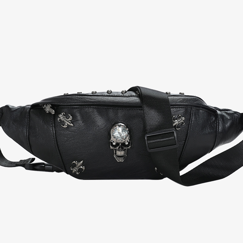 Muška PU kožna torbica za prsa, crossbody sa zatvaračem, oblik dumpling, model S3211#, jednofarbna, s jednom naramenicom, Zima 2021.