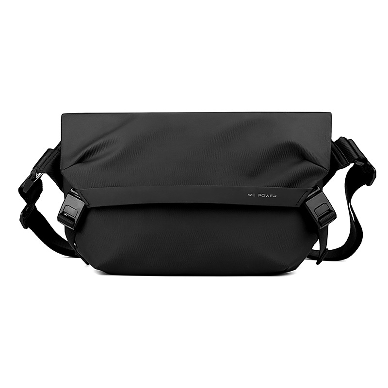 Muška torbica za prsa – ulični stil, najlonska crossbody torba s funkcijom smanjenja opterećenja, podstava od poliestera (Zima 2024)