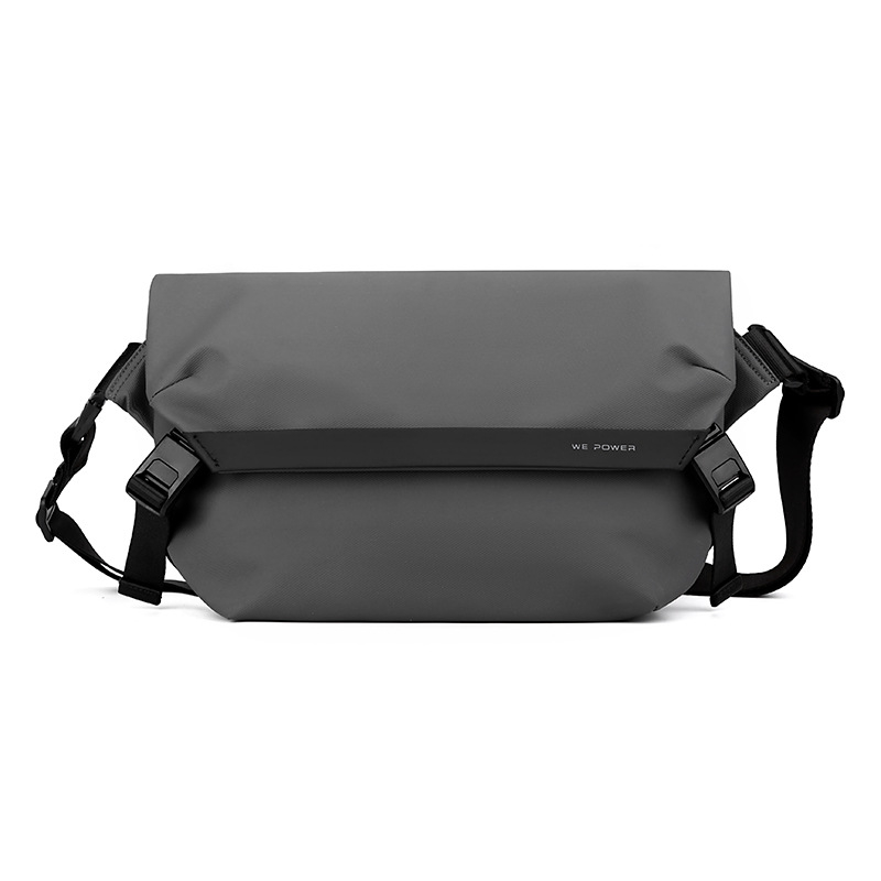 Muška torbica za prsa – ulični stil, najlonska crossbody torba s funkcijom smanjenja opterećenja, podstava od poliestera (Zima 2024)