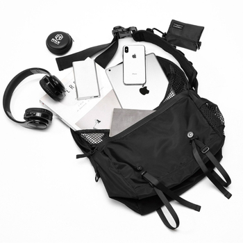 Take it muška crossbody torba - filmski materijal, vodootporna, jednobojni dizajn, pamuk podstava, ljetno izdanje 2025