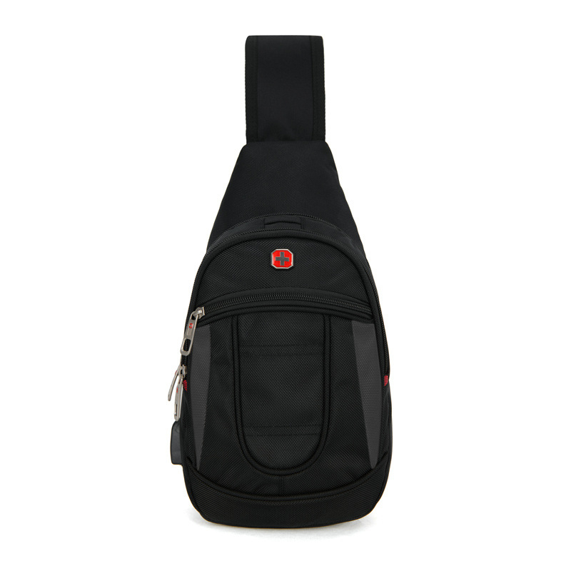 Muška prsna torba, Oxford tkanina, otporna na habanje, jednofarbná, podstava od poliestera, unisex stil, za muškarce, zimsko izdanje 2021