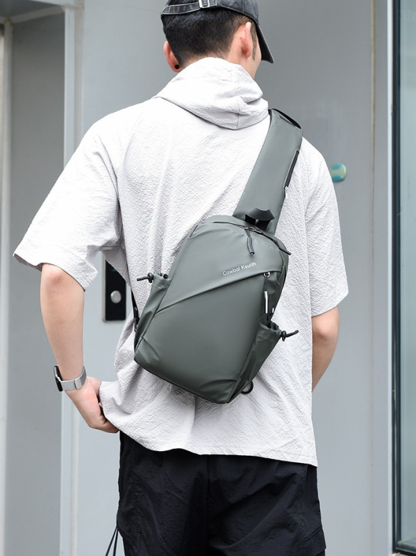 Muška crossbody torba preko ramena – gradski stil, vodootporan materijal, ultra lagana, velika zapremina, poliester podstava, pogodna za slobodno vrijeme i putovanja
