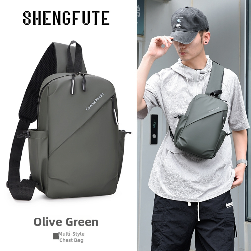 Muška crossbody torba preko ramena – gradski stil, vodootporan materijal, ultra lagana, velika zapremina, poliester podstava, pogodna za slobodno vrijeme i putovanja