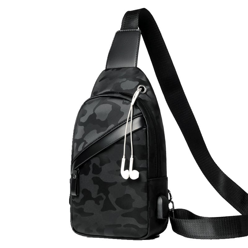 Pánska hrudná taška Unique; Materiál: Iný; Podšívka: PU; Vhodné na voľnočasové cestovanie; Pohlavie: Muž