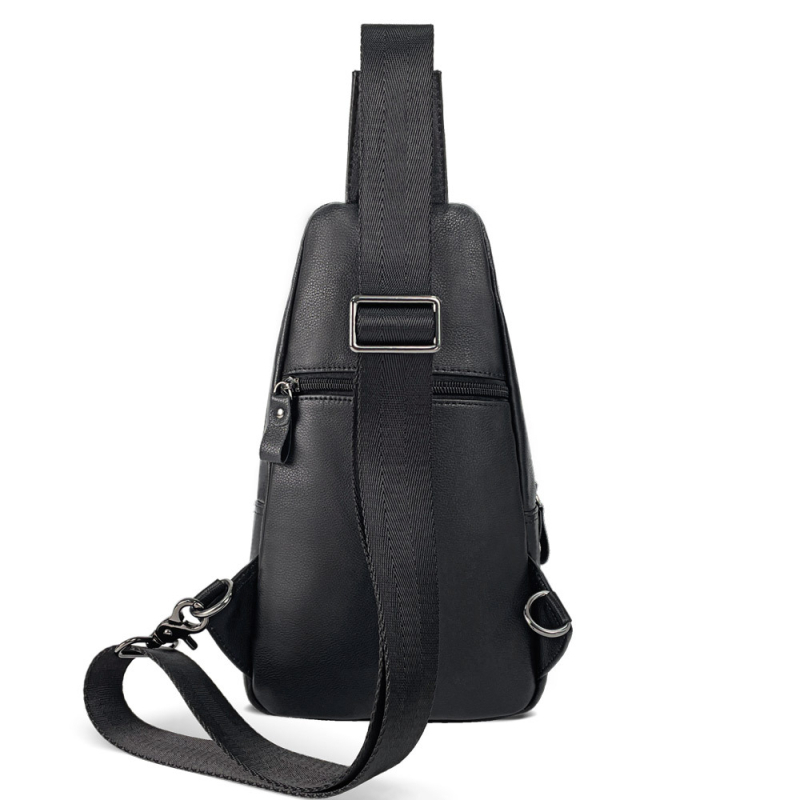 Muška kožna torba za prsa — vrhunska goveđa koža, vodootporna crossbody torba, model 4033