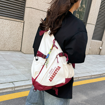 Unisex Τσάντα στήθους με μεγάλη χωρητικότητα, Oxford ύφασμα, κλείσιμο με φερμουάρ, θήκες τηλεφώνου και ταυτότητας, καλοκαίρι 2025