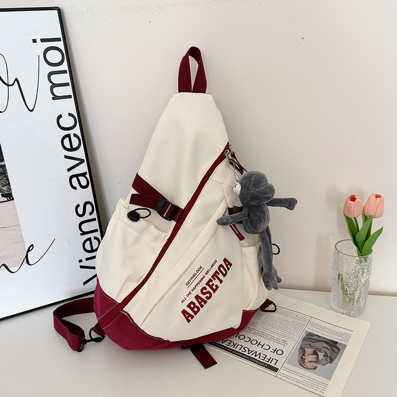 Unisex Τσάντα στήθους με μεγάλη χωρητικότητα, Oxford ύφασμα, κλείσιμο με φερμουάρ, θήκες τηλεφώνου και ταυτότητας, καλοκαίρι 2025