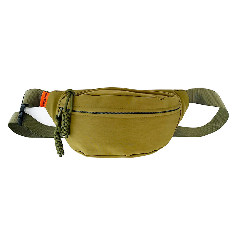 Τσάντα στήθους με αστικό στιλ, καμβάς, κλείσιμο με φερμουάρ, εσωτερική τσέπη με φερμουάρ, επένδυση από πολυεστέρα