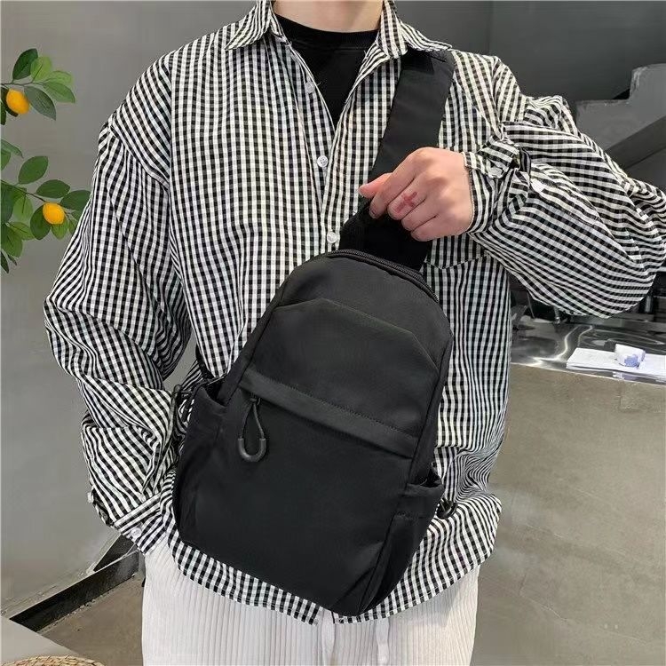 Muška Chest Bag Crossbody - PU Materijal, Najlon Podstava, Za Slobodno Vrijeme Putovanja