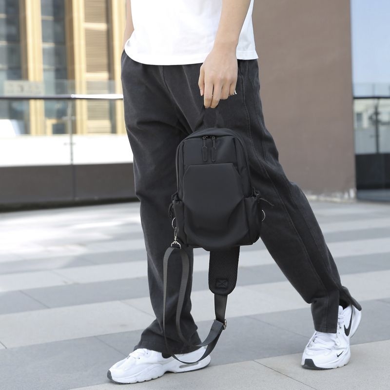 Muška Chest Bag Crossbody - PU Materijal, Najlon Podstava, Za Slobodno Vrijeme Putovanja