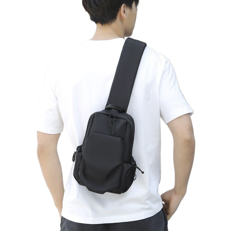 Muška Chest Bag Crossbody - PU Materijal, Najlon Podstava, Za Slobodno Vrijeme Putovanja