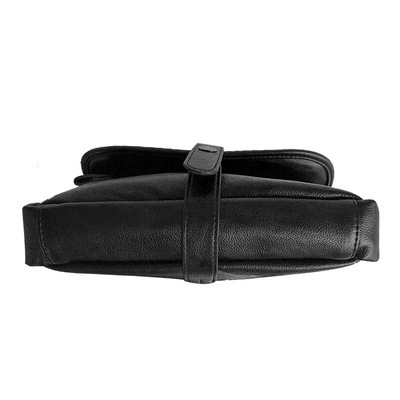 Muška torbica za prsa, urban stil, PU koža, vodootporna, jednobojna, podstava z poliestru