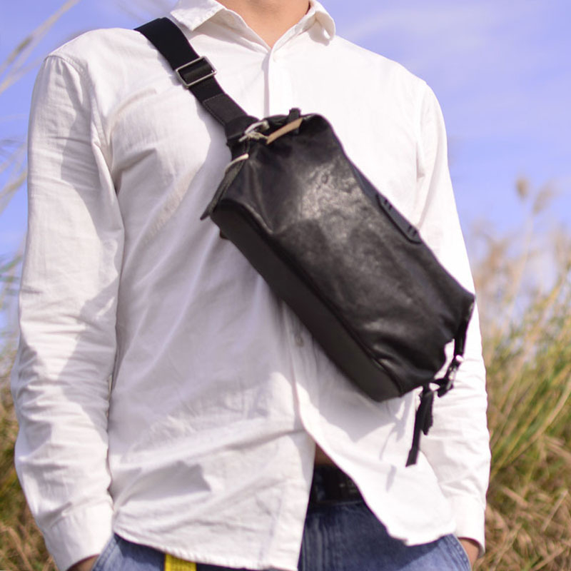 Muška kožna crossbody torba od vršne goveđe kože, pamuk podstava, za slobodno vrijeme