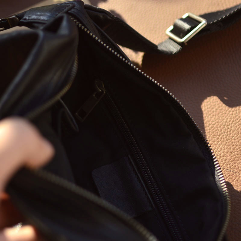 Muška kožna crossbody torba od vršne goveđe kože, pamuk podstava, za slobodno vrijeme