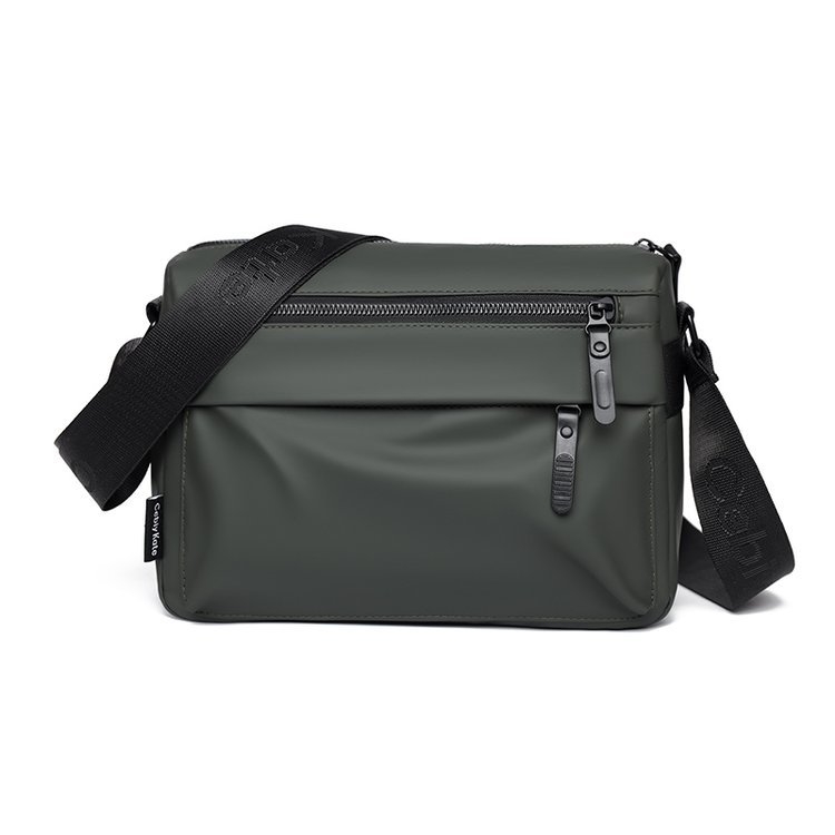 Muška nylon crossbody torba, vodootporna, poslovni stil putovanja, podstava poliester, proljeće 2025