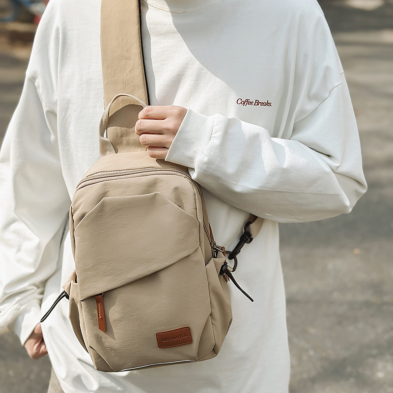 Muška torba za prsa – unisex stil, najlon, vodootporna, podstava od poliestera