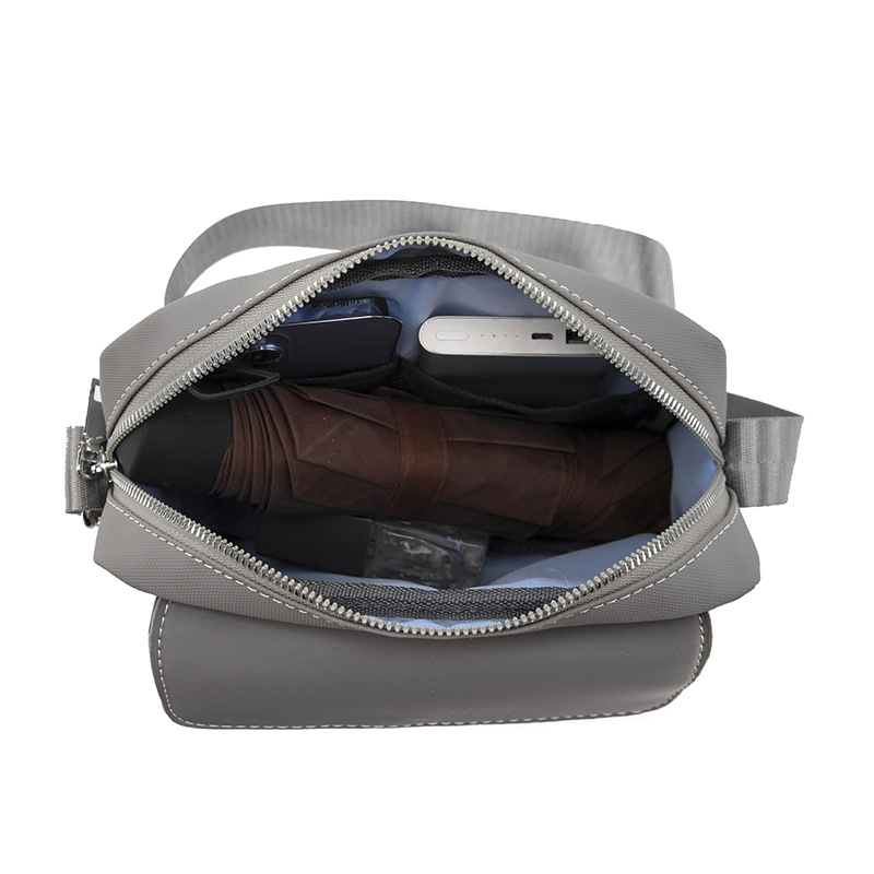 Muška crossbody torbica — PU koža, Otporna na habanje, Jednobojna, Podstava od poliestera, Ulični stil