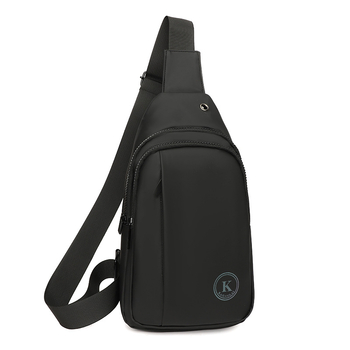 Muška crossbody torba - najlon, otporna na habanje, uzorak s slovima, unutarnji pretinac, za putovanja u slobodno vrijeme