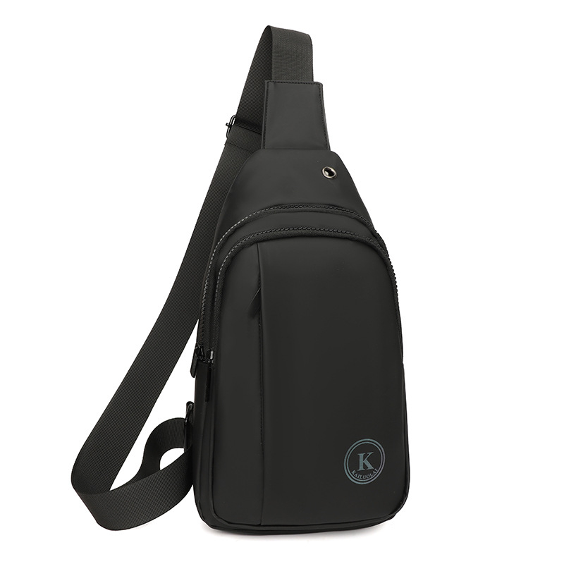 Muška crossbody torba - najlon, otporna na habanje, uzorak s slovima, unutarnji pretinac, za putovanja u slobodno vrijeme