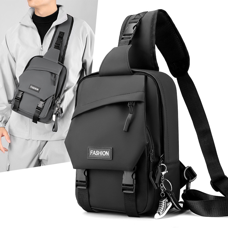 Muška prsna torba preko ramena, street-fashion stil, Oxford tkanina, vodootporna, protiv krađe, smanjuje teret