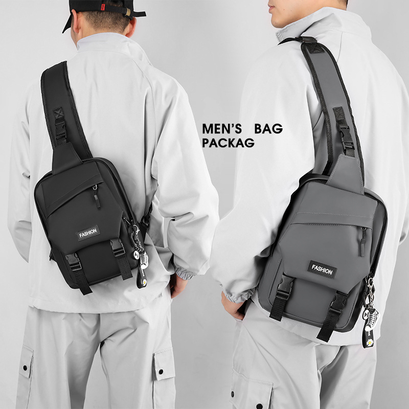 Muška prsna torba preko ramena, street-fashion stil, Oxford tkanina, vodootporna, protiv krađe, smanjuje teret