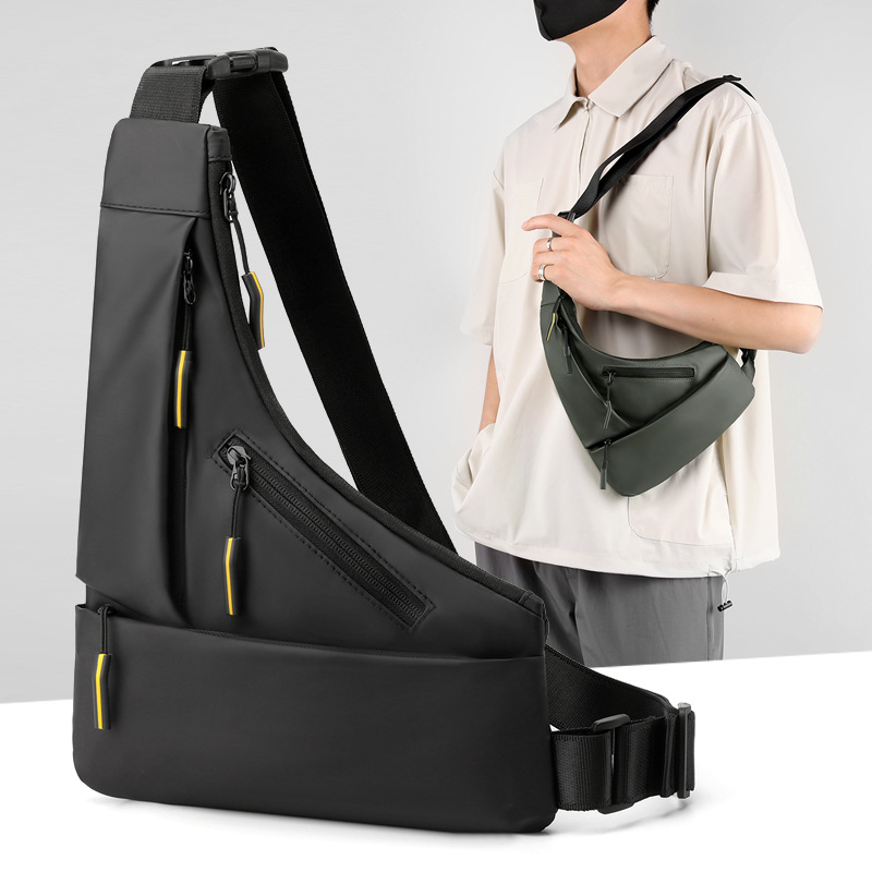 Muška torbica za struk s tvrdim kućištem, gradski jednostavan stil, crossbody za putovanja i telefon