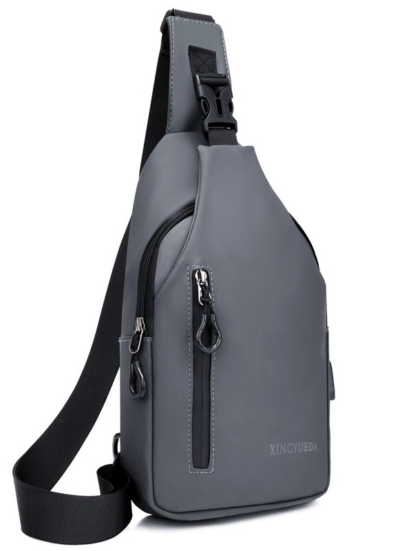 Muška crossbody torba, gradska jednostavnost, kožni film materijal, vodootporna, ultra lagana, velika kapacita