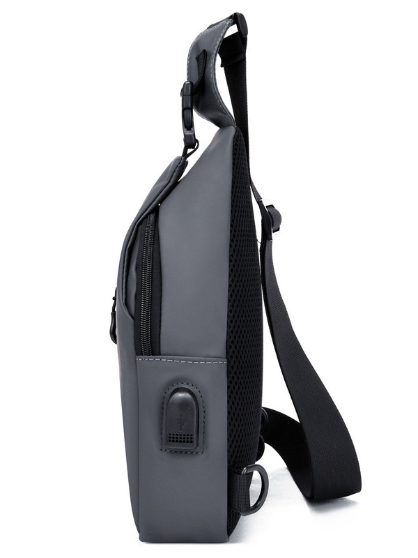 Muška crossbody torba, gradska jednostavnost, kožni film materijal, vodootporna, ultra lagana, velika kapacita