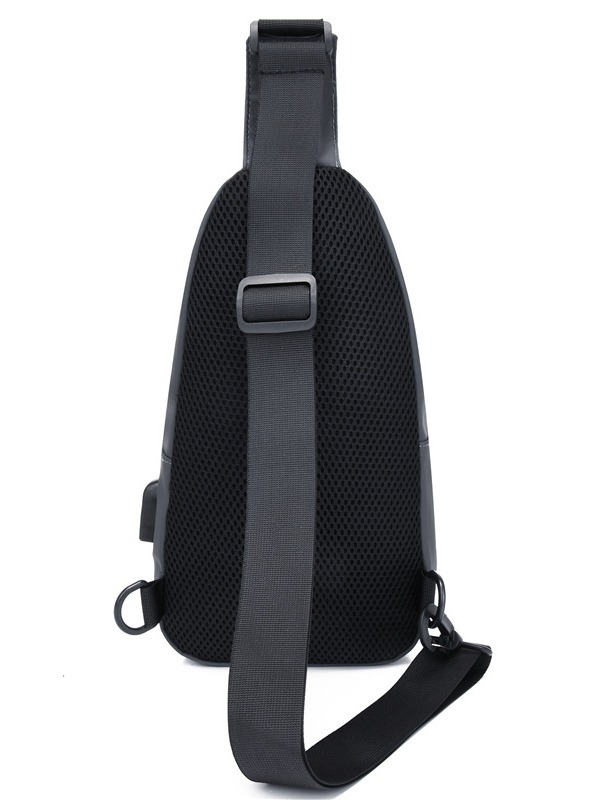 Muška crossbody torba, gradska jednostavnost, kožni film materijal, vodootporna, ultra lagana, velika kapacita